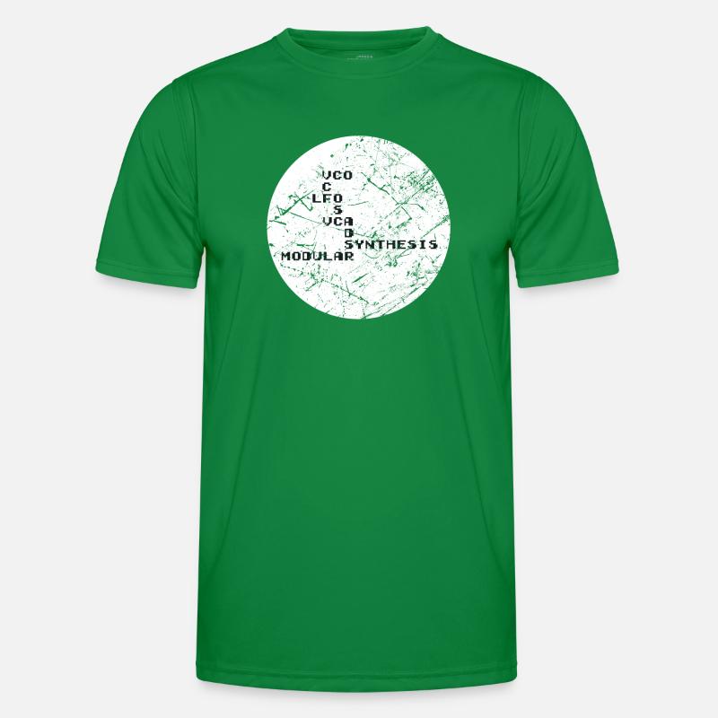 Synthesizer Techno Map Männer Funktions-T-Shirt