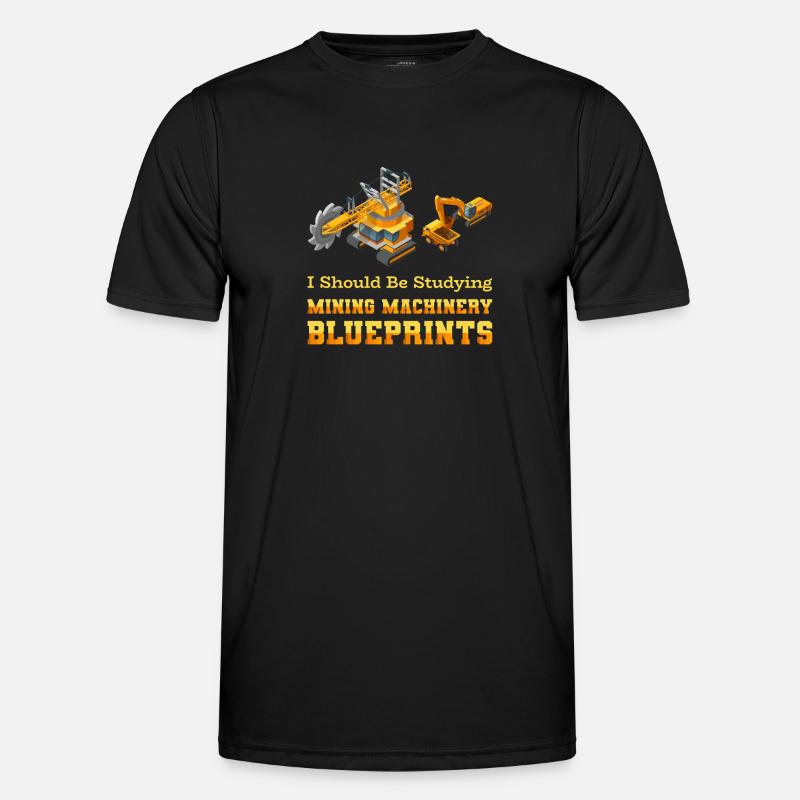 Engineer Mining Engineer - Men's Functional T-Shirt - black