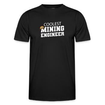 Engineer Mining Engineer - Men's Functional T-Shirt - black - Front - AI Model Male 178 dark (178cm)