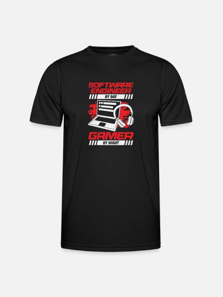 Funny Software Engineer Developer Programmer Gift - Funktionsshirt til herrer - sort