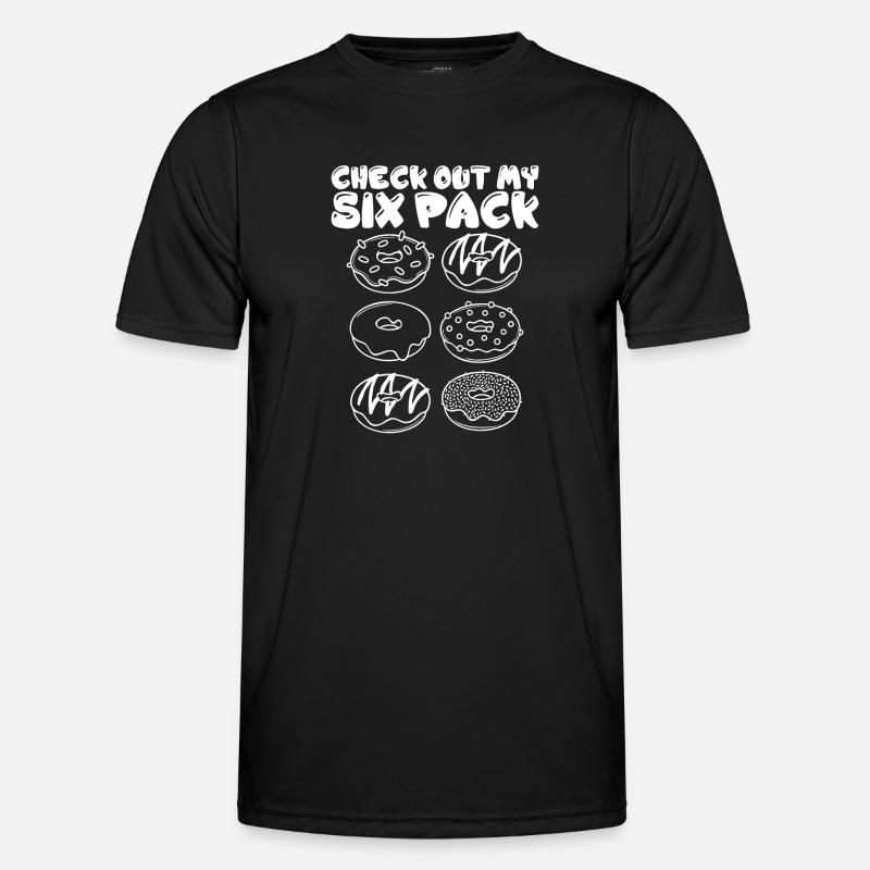 Donuts - Männer Funktions-T-Shirt - Schwarz