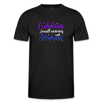 L'arthrite ne me fera pas prendre conscience - T-shirt sport Homme - noir - Devant - AI Model Male 178 dark (178cm)