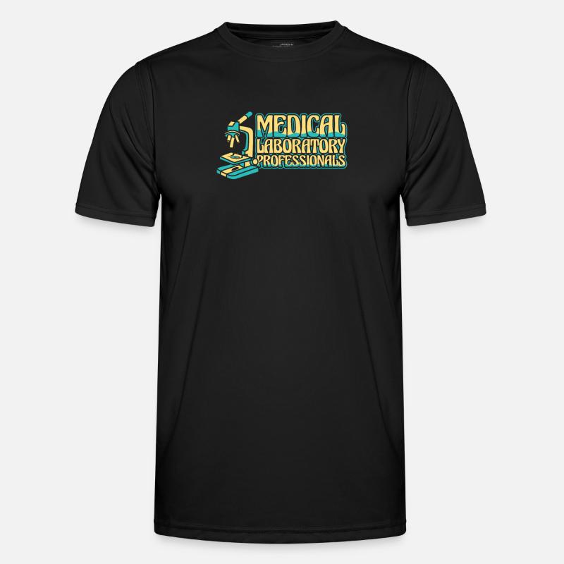 Biology Biologist Microscope Men's Functional T-Shirt