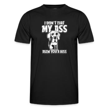 Deutsche Dogge - Männer Funktions-T-Shirt - Schwarz - Vorne - AI Model Male 178 dark (178cm)