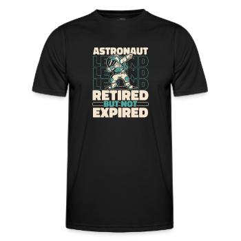 Astronaute, astronaute, astronaute, cosmonaute à la retraite - T-shirt sport Homme - noir - Devant - AI Model Male 178 dark (178cm)