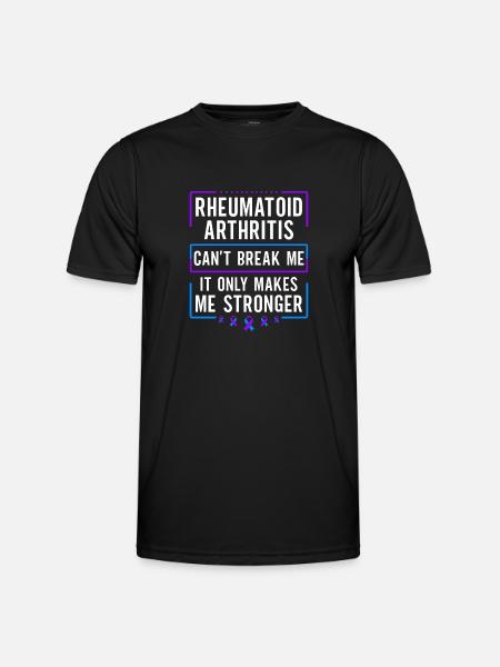 Rheumatoid arthritis can't break me - Men's Functional T-Shirt - black