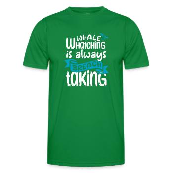 Citation de baleine pour le rorqual bleu et le béluga - T-shirt sport Homme - vert - Devant - AI Model Male 178 dark (178cm)
