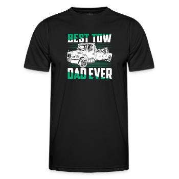 Best Tow Dad Ever Trucking Tow Truck Driver - Männer Funktions-T-Shirt - Schwarz - Vorne - AI Model Male 178 dark (178cm)