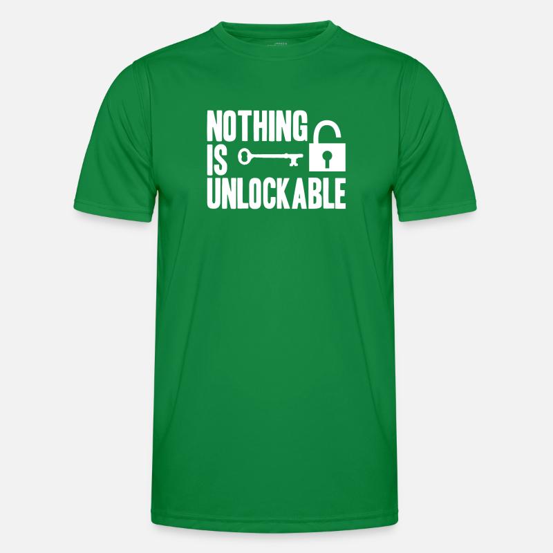 Locksmith Nothing is unlockable Pick Tools Men's Functional T-Shirt