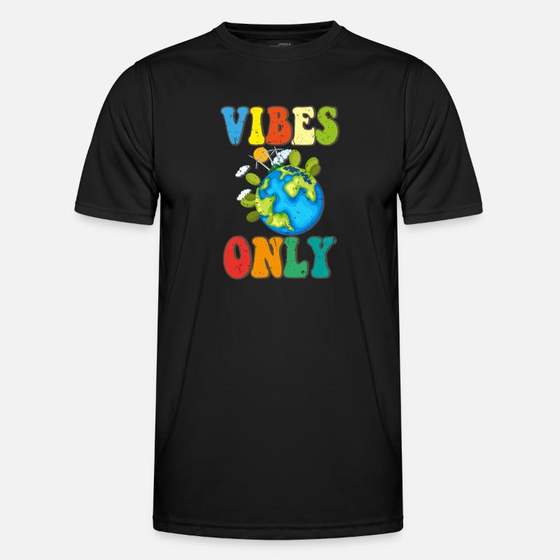 Vibes Only Männer Funktions-T-Shirt