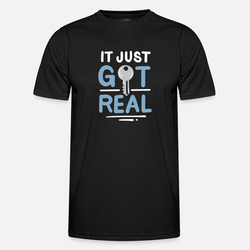 Es wurde gerade real Männer Funktions-T-Shirt