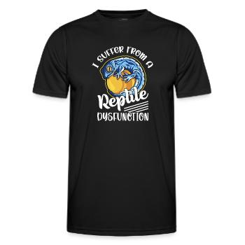 I Suffer From A Reptile Dysfunction Lizard Lover R - Männer Funktions-T-Shirt - Schwarz - Vorne - AI Model Male 178 dark (178cm)