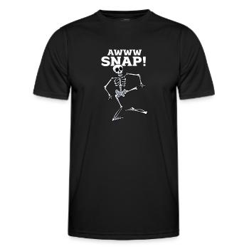Ein Bein Witz Humor Geschenk - Männer Funktions-T-Shirt - Schwarz - Vorne - AI Model Male 178 dark (178cm)