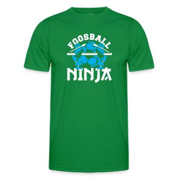 Cool Table Soccer Player Foosball Ninja - Männer Funktions-T-Shirt - Kelly Green - Vorne - AI Model Male 178 dark (178cm)