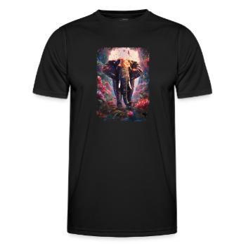 Mammouth - T-shirt sport Homme - noir - Devant - AI Model Male 178 dark (178cm)