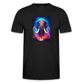 Mammouth - T-shirt sport Homme - noir - Devant - AI Model Male 178 dark (178cm)