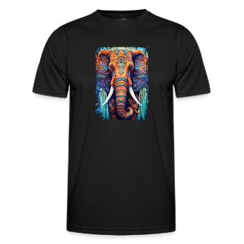 Mammouth - T-shirt sport Homme - noir - Devant - AI Model Male 178 dark (178cm)
