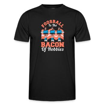 Foosball Is The Bacon Of Hobbies Table Soccer Play - Men's Functional T-Shirt - black - Front - AI Model Male 178 dark (178cm)