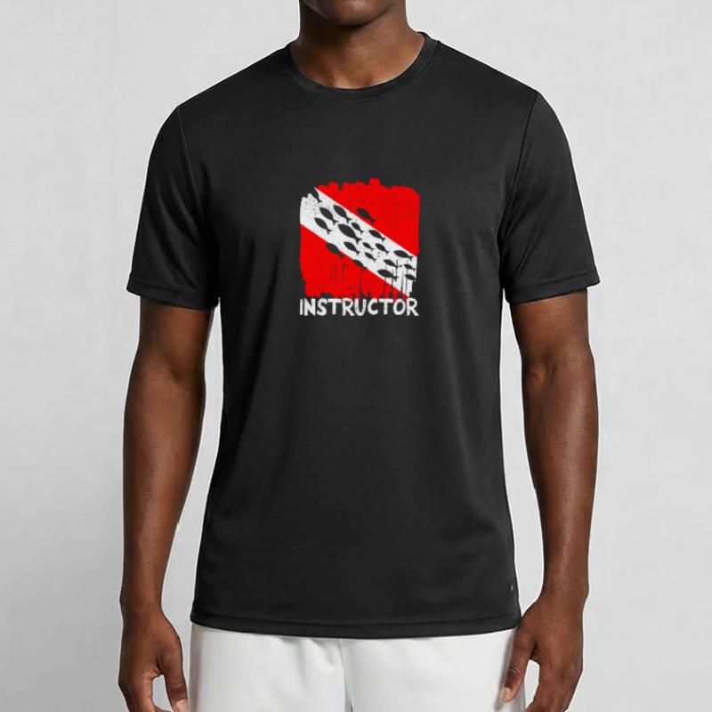 Instructor Diver Deep Diving Divemaster Student Men's Functional T-Shirt