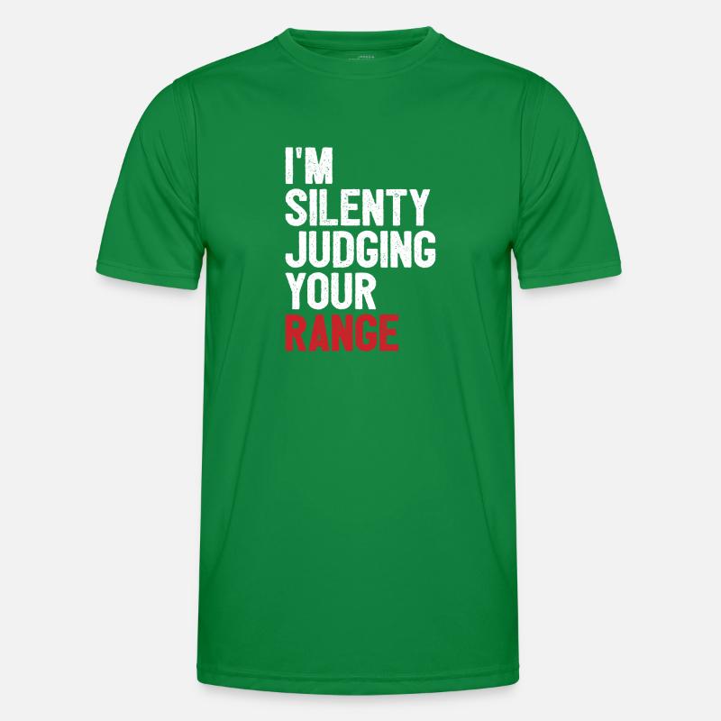 I'm Silently Judging Your Range Poker Texas Hold'e Männer Funktions-T-Shirt
