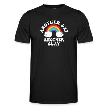 Another Day Another Slay Motivational - Men's Functional T-Shirt - black - Front - AI Model Male 178 dark (178cm)