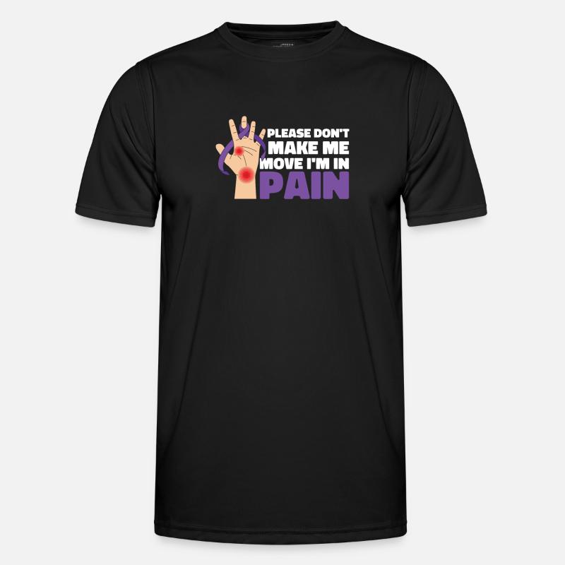 Fibromyalgia rheumatism hands - Men's Functional T-Shirt - black