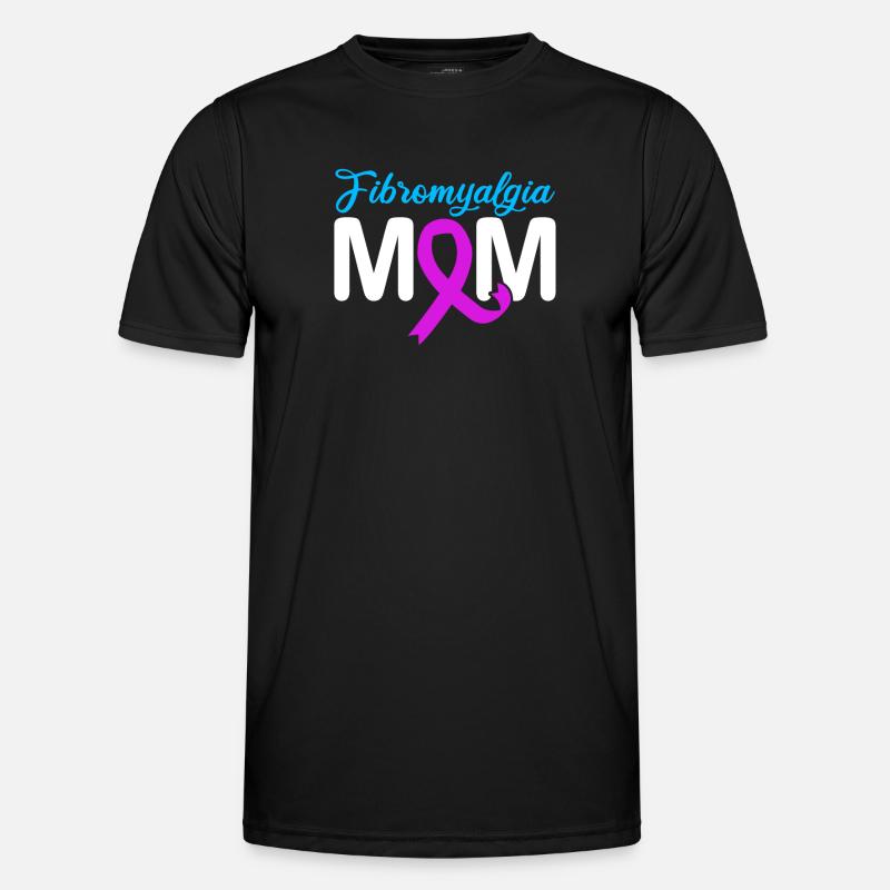 Fibromyalgie Rheuma Mutter - Männer Funktions-T-Shirt - Schwarz