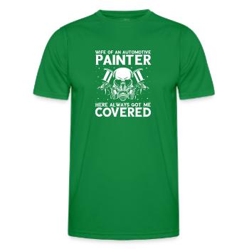 Car painter offer for coachbuilders - Men's Functional T-Shirt - kelly green - Front - AI Model Male 178 dark (178cm)