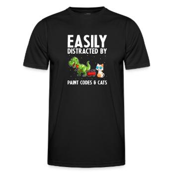 Autolackierer Angebot für Karosserietechniker - Männer Funktions-T-Shirt - Schwarz - Vorne - AI Model Male 178 dark (178cm)