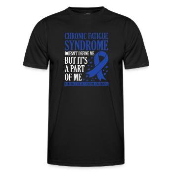 Chronic fatigue syndrome defines me - Men's Functional T-Shirt - black - Front - AI Model Male 178 dark (178cm)