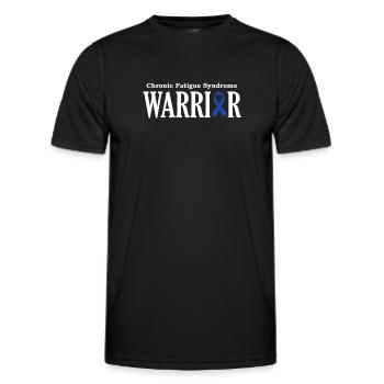Chronic Fatigue Syndrome Warrior - Men's Functional T-Shirt - black - Front - AI Model Male 178 dark (178cm)