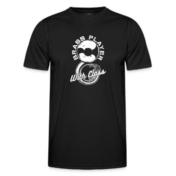 Fanfare Procession Tuba Bass - Men's Functional T-Shirt - black - Front - AI Model Male 178 dark (178cm)