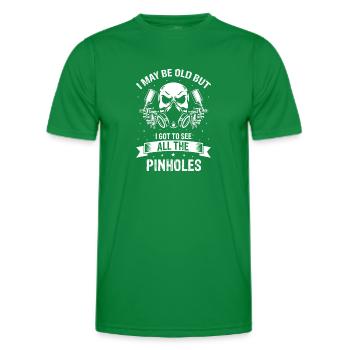 Body technician saying for car painters - Men's Functional T-Shirt - kelly green - Front - AI Model Male 178 dark (178cm)