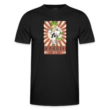 Karate - Männer Funktions-T-Shirt - Schwarz - Vorne - AI Model Male 178 dark (178cm)
