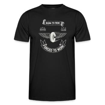 Born To Ride MC Wings Design - Männer Funktions-T-Shirt - Schwarz - Vorne - AI Model Male 178 dark (178cm)