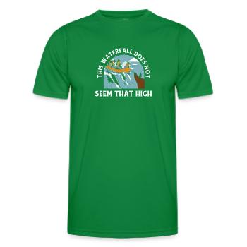 Rafting Wasserfall Wildwasser Rafting - Männer Funktions-T-Shirt - Kelly Green - Vorne - AI Model Male 178 dark (178cm)