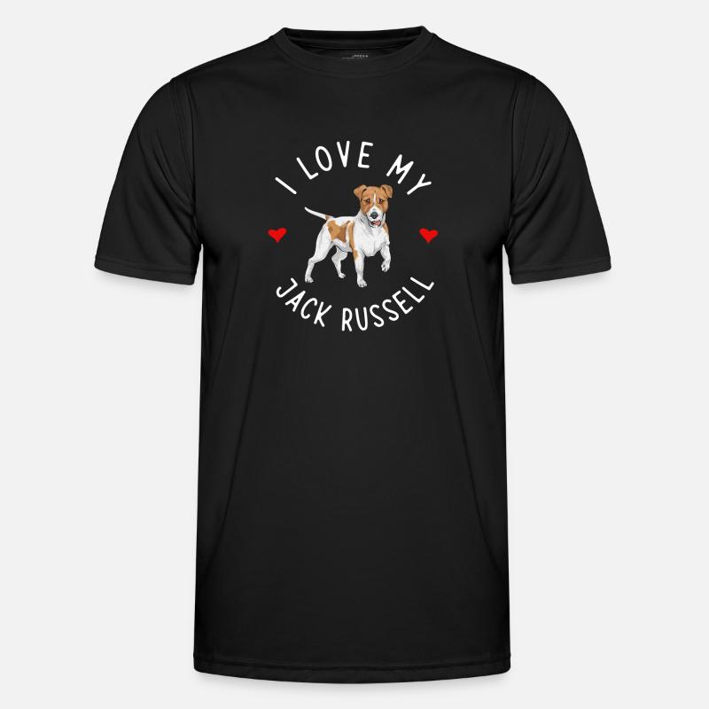 Jack Russell Terrier - Männer Funktions-T-Shirt - Schwarz