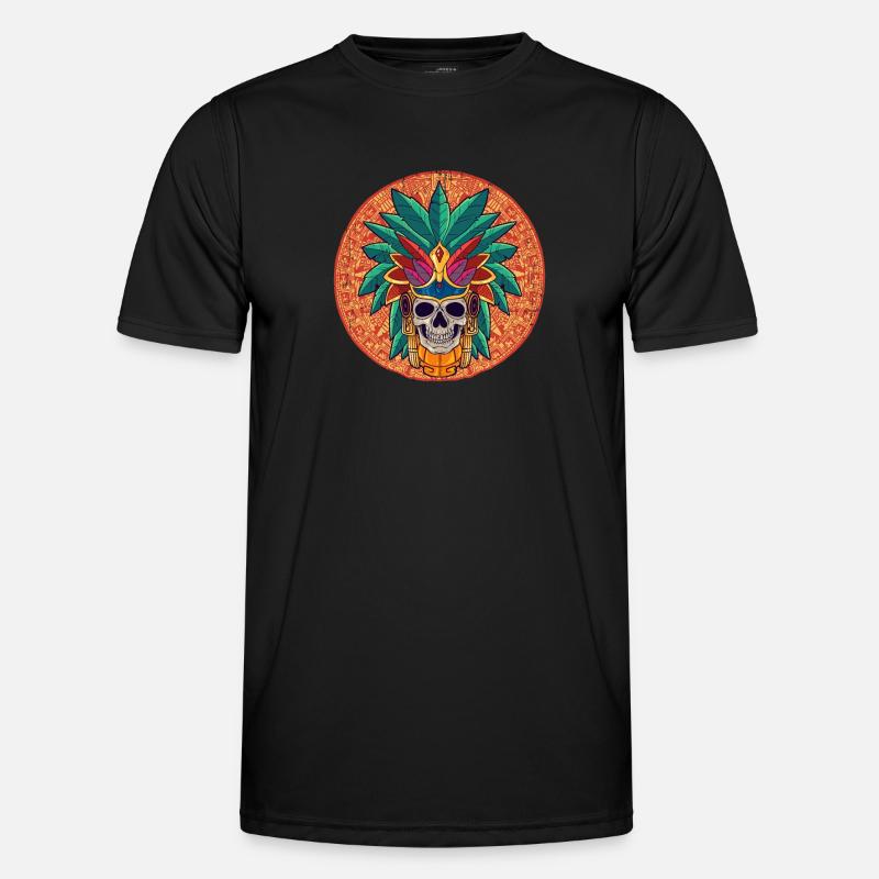 Mexican Aztec warrior Aztecs - Men's Functional T-Shirt - black