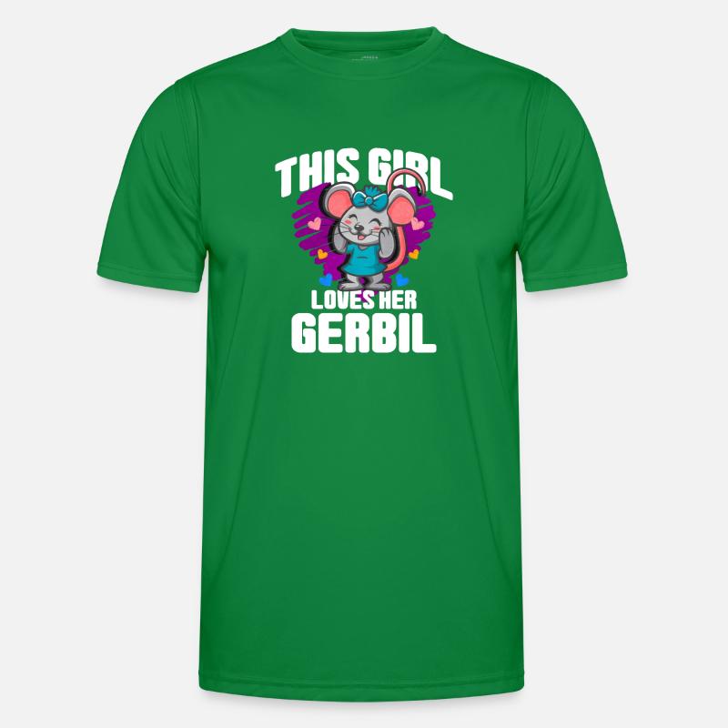 Gerbil Mouse Gift Men's Functional T-Shirt