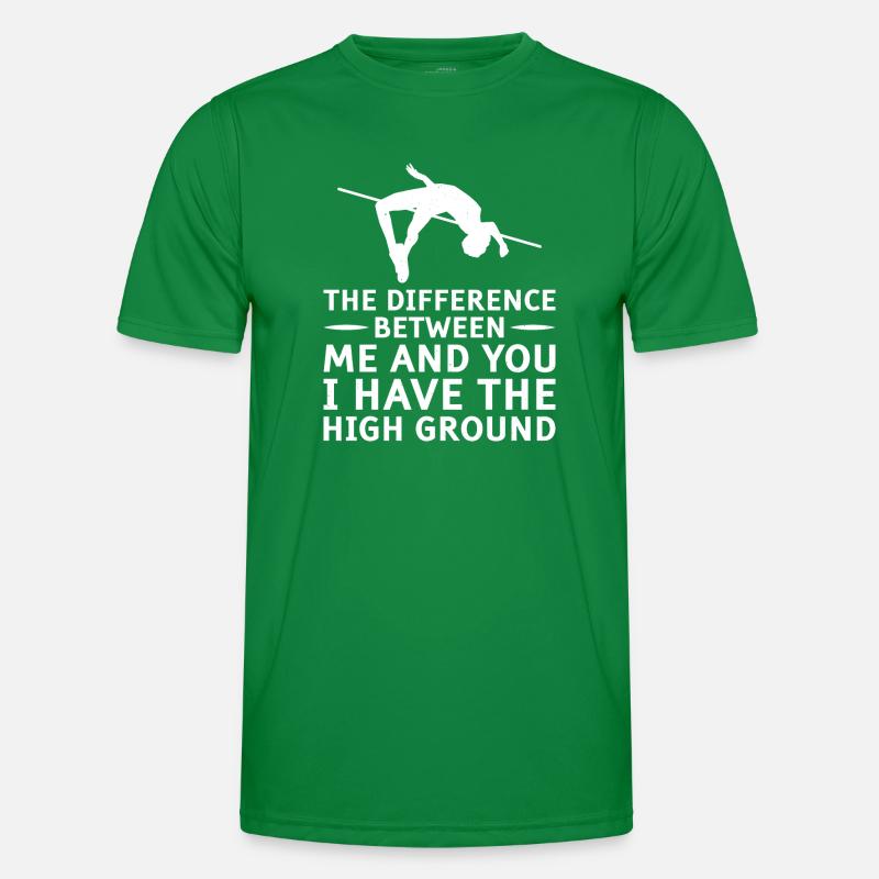 Stabhochsprung Stabspringer Leichtathletik Männer Funktions-T-Shirt