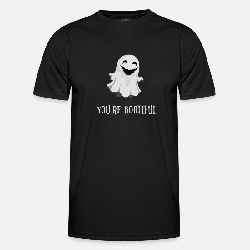 you´re bootiful boo Geist - Männer Funktions-T-Shirt - Schwarz