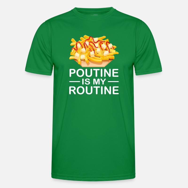 Poutine Canada Restauration rapide spécialisée T-shirt sport Homme