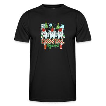 Zahn Zähne Zahnarzt Zahnmedizinische Angestellte - Männer Funktions-T-Shirt - Schwarz - Vorne - AI Model Male 178 dark (178cm)