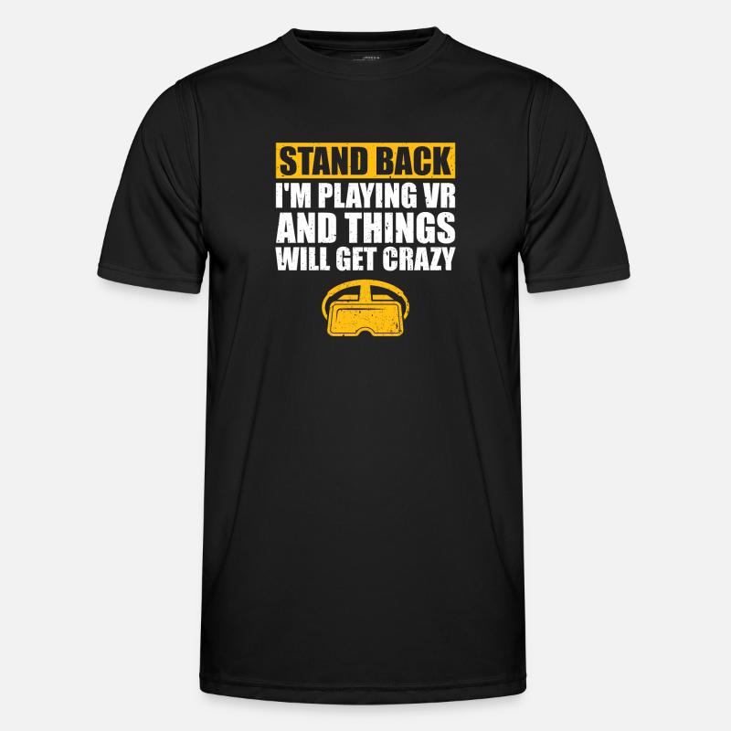 Virtual Reality VR Gift - Men's Functional T-Shirt - black