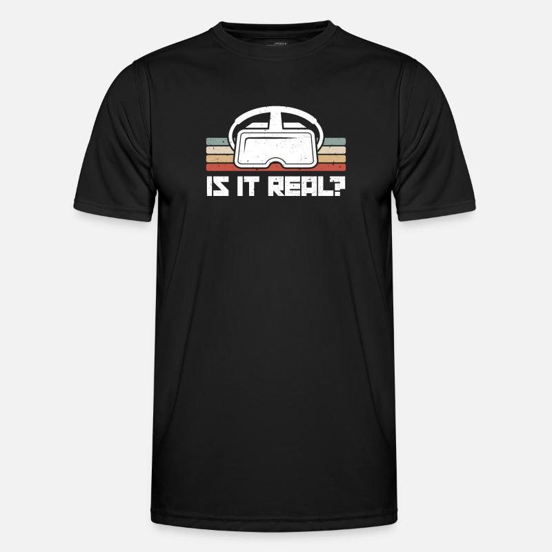 Virtual Reality VR Gift - Men's Functional T-Shirt - black