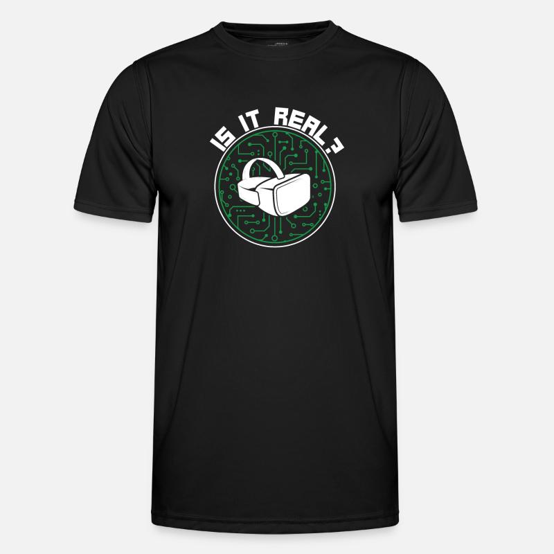 Virtual Reality VR Geschenk - Männer Funktions-T-Shirt - Schwarz