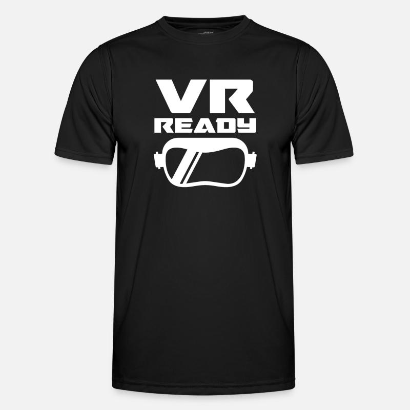 Virtual Reality VR Geschenk - Männer Funktions-T-Shirt - Schwarz