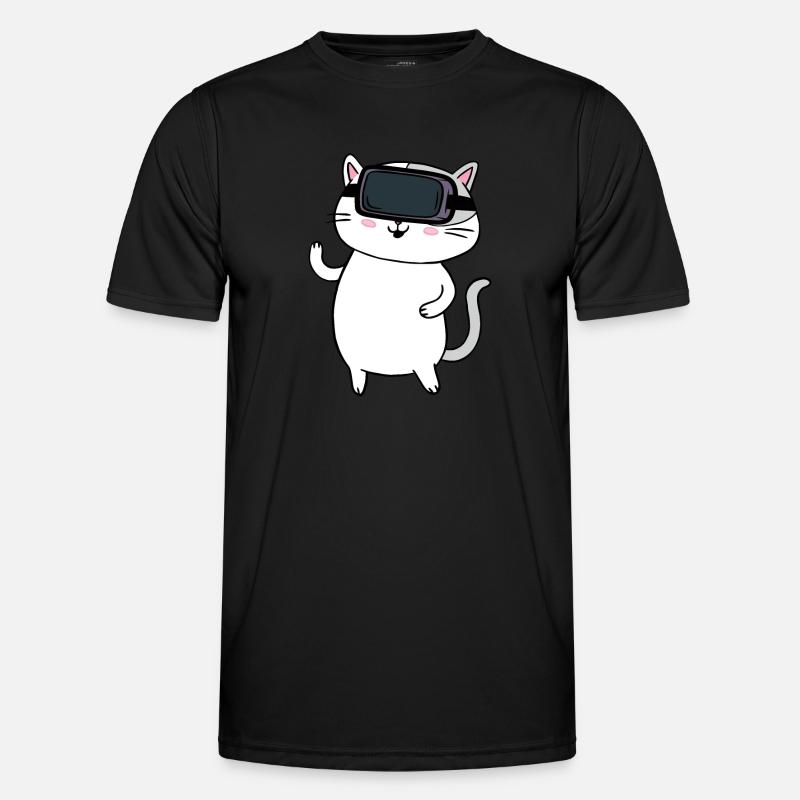 Virtual Reality VR Geschenk - Männer Funktions-T-Shirt - Schwarz