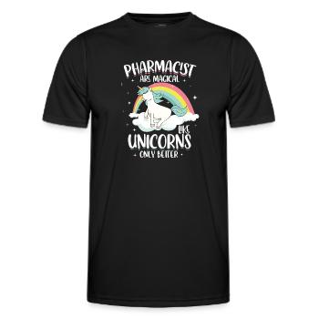 Pharmacist - Men's Functional T-Shirt - black - Front - AI Model Male 178 dark (178cm)