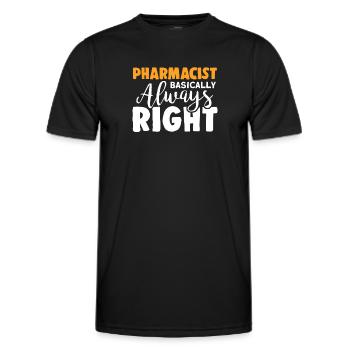 Pharmacist - Men's Functional T-Shirt - black - Front - AI Model Male 178 dark (178cm)